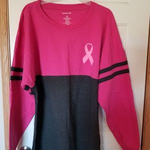 Breast Cancer Heavy Weight Believe T-shirt 2X